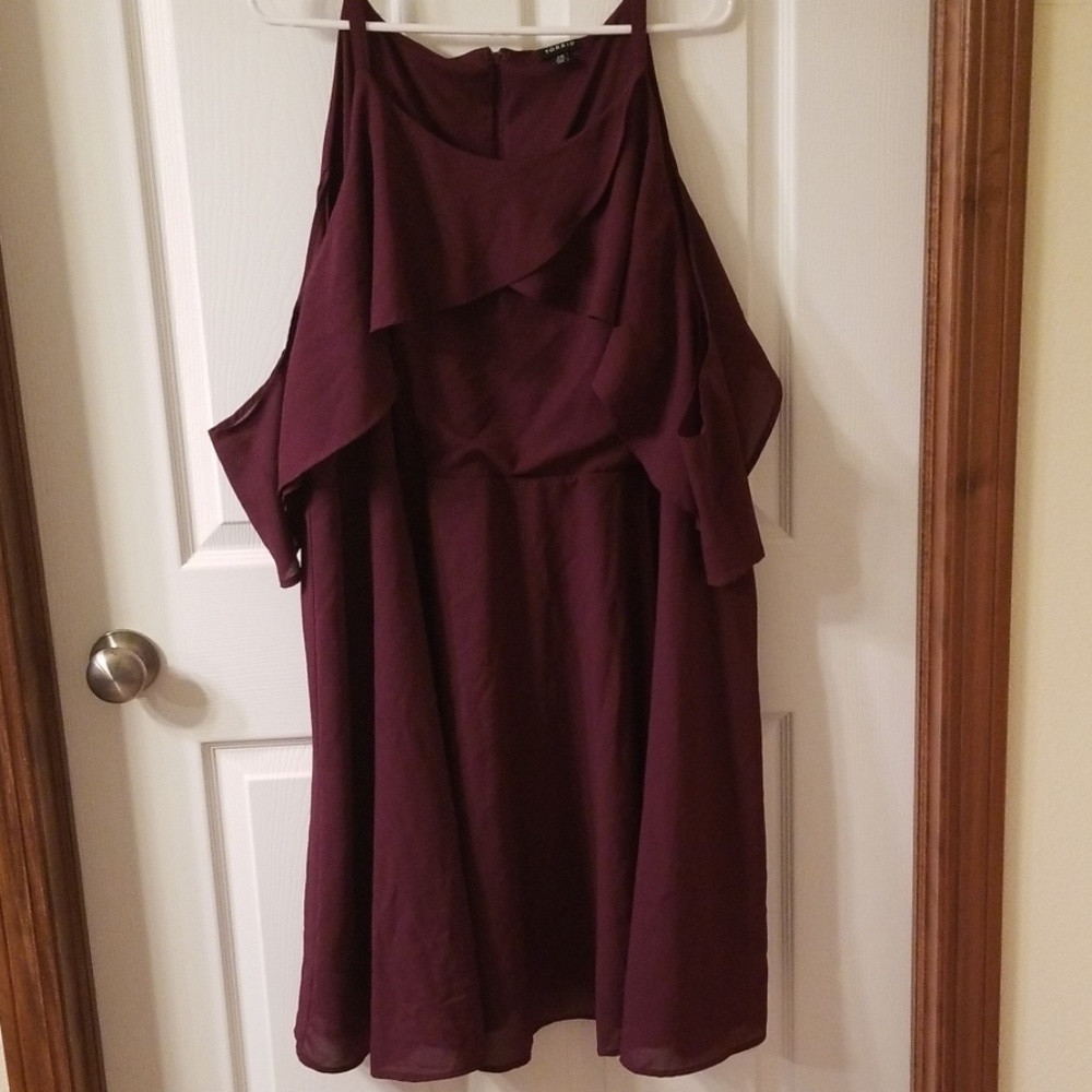 Georgette tulip cold shoulder Torrid Dress